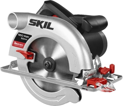SKIL Cirkelzaag 1350W - Zaagcapaciteit 65mm - Stalen Zaagblad - Cirkelzaagmachine - Breedtegeleider - Met Zaaglijnvizier - 18 Tanden Cirkel Zaagblad - Skil 5765 AA