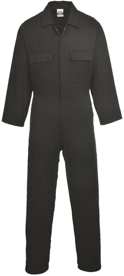 Portwest Euro Work Katoenen Overall S998 - Zwart - XL