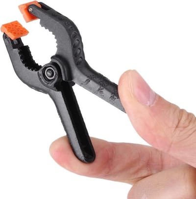 Veerklemmen hoogwaardige klemmen metaal zwart kunststof veerklemmen clip bakopening DIY gereedschap - 5 inch - Set van 10