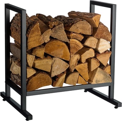 Brandhoutrek - 62,5 x 65 x 30,5cm - binnen - zwart