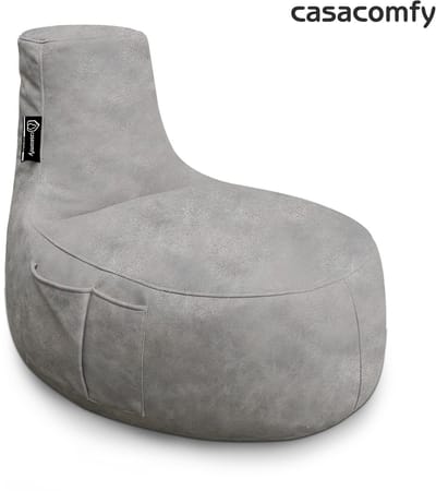 Casacomfy - ModiLounge - Zitzak - Volwassenen - Flat white - Lederlook - Zachtestof