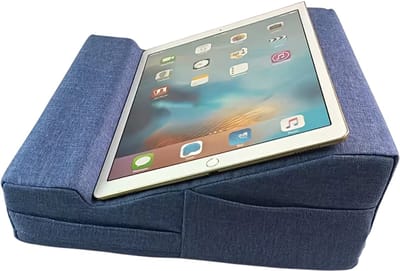 Laptopkussen met Standaard – Ergonomisch Laptop Kussen voor Bank en Bed, Geschikt voor Laptop, Tablet en Lezen, Comfortabel voor Thuiswerken-Blauw