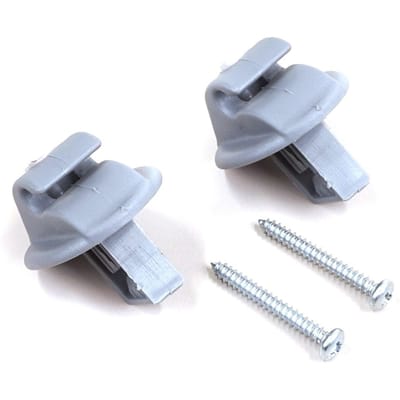 BCF5010 2 Pièces Clip Pare-Soleil Couleur Grise pour Renault Clio Megane Scenic Laguna Twingo Modus Espace Vel Satis Trafic Kangoo