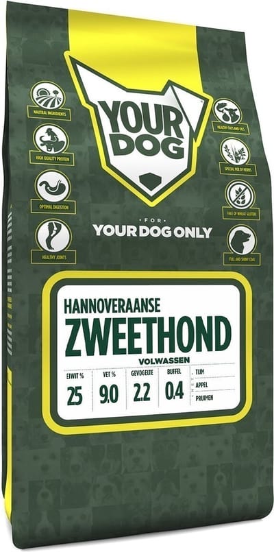 Yourdog Hannoveraanse zweethond Rasspecifiek Adult Hondenvoer 6kg | Hondenbrokken