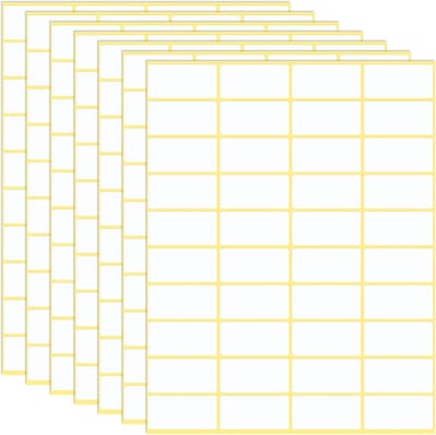 longziming - 600 Stuks Zelfklevende Labels - 38x19 mm Universele Etiketten - Adresstickers - Huis- en Diepvrieslabels voor Keuken - Kantoor en Opslag