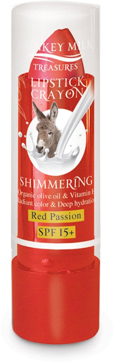 Pharmaid Donkey Milk Lip Balm – Shimmering Red Passion | Diepe Hydratatie, Sensuele Rode Glans & SPF 15+ Bescherming