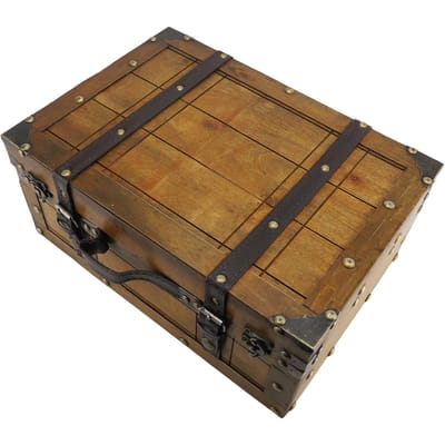 Vintage Houten Koffer Retro Elegant Decoratieve Koffer Opbergdoos Foto Props Cadeau