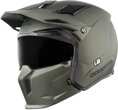 Bogotto Radic 22.06 Mat Groen Motorhelm - Helm