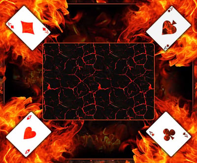 Di-Jet Kaartmat FIRE - Kaartkleed van vilt met antislip - 59x49 cm