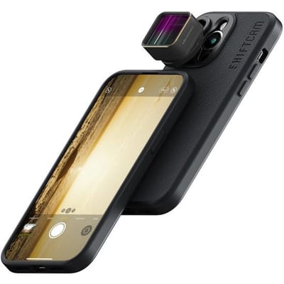 Shiftcam LensUltra 1.55x Anamorphic – Cinematografische Ultrabrede Video – Kenmerkende Anamorfe Flare – Fluorietoptiek voor Beeldhelderheid en Kleurnauwkeurigheid - Zwart