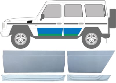 Binnen + buiten reparatiepaneel voor + achter deur voor Mercedes G-Class W460 W461 W463 79-17