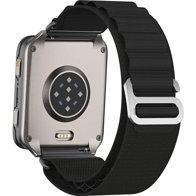 Strap-it Nylon 'Alpine' bandje (24mm) geschikt voor Garmin Fenix 9 (Pro) 51mm / Fenix 8 (Pro) 51mm / Garmin Fenix 7x (Pro - Sapphire Solar) / Fenix 6x (Pro - Sapphire) / Fenix 5x (Plus) / Fenix 3 / Epix Pro (Gen 2 - 51mm) / Enduro 1-2-3 - Zwart