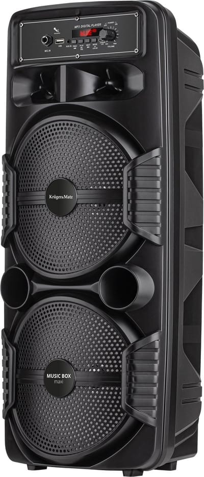 Krüger&Matz Music Box Maxi - Bluetooth LED Speaker - Karaoke - USB - AUX