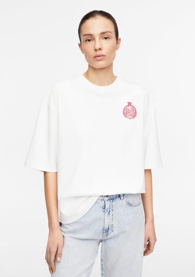 Comma  T-shirts White Size: XS | T-Shirts Outlet | Dames | Wit
