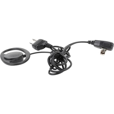 2-weg radio oortje 2-pins stekker D-vorm beveiligingsheadset met microfoon voor Midland GXT400 GXT450