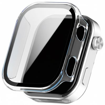 Screenprotector case - geschikt voor Xiaomi Redmi Watch 6 - full cover hoesje - gehard glas - volledige bescherming - transparant