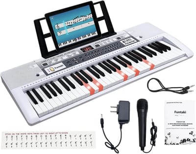 Draagbaar Digitaal Keyboard met 61 Toetsen voor Beginners en Gevorderden