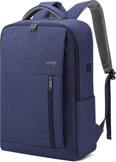 Laptoprugzak 17 inch - Zwart, Lichtgewicht, Comfortabel voor School en Werk - Ideaal voor Reizen en Dagelijks Gebruik