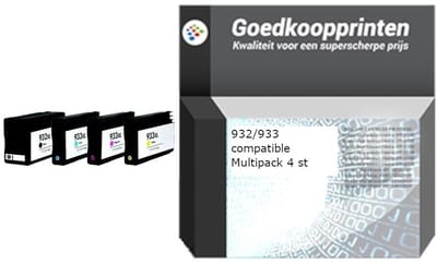 Huismerk voor HP 932XL inkt / HP 933XL inkt cartridge Multipack (C,M,Y,K) set 4x