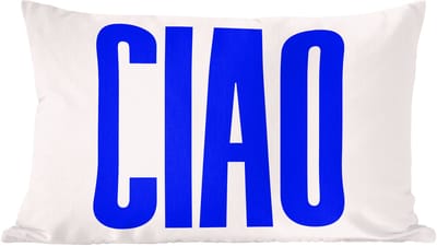 Sierkussens - Kussentjes Woonkamer - 60x40 cm - Ciao - Hoofdletters - Blauw - Minimalistisch