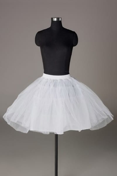 KIMU® Witte Petticoat Tule Rok Tutu Rokje - Onderrok Wit - XS S M - Steampunk Ballet Turnen Bruid Engel Rock&Roll Festival