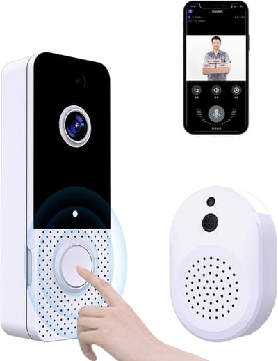Draadloze Deurbel Camera - Video Intercom - Woning Beveiliging - 1080P HD Beeld - Wit