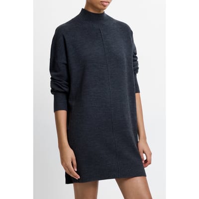 French Connection Babysoft Roll Neck Knit Dress Charcoal Mel Größe: XS | Minikleider Outlet | Damen | Schwarz