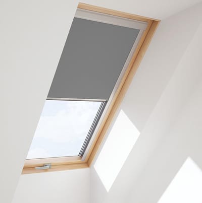 CONTRIO Verduisterend Rolgordijn passend op VELUX dakraam C04, Grijs