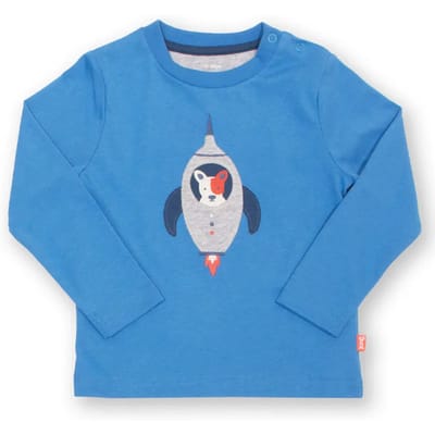 T-shirt met lange mouwen voor babyjongens Kite Space Pup
