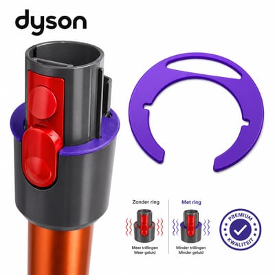 Anti Trilling Adapter Geschikt voor Dyson V10 – Anti Wiebel Oplossing – Steel Versteviging – Speling Verminderen – Reparatie Accessoire – Stabiele Pasvorm