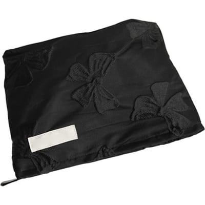Dames Make-uptas Strikprint Grote Capaciteit Ritssluiting Cosmetische Opbergtas voor Reizen Zwart black