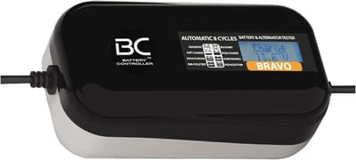 Digitale acculader met LCD - 12V onderhoudslader voor auto- en motoraccu's, 2A