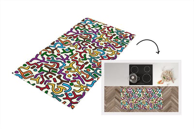 Keukenloper - Loper keuken - Abstract - Patronen - Afrika - 120x60 cm - Keukenloper vinyl