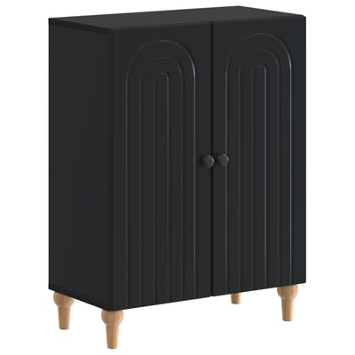 vidaXL - Badkamer - Opbergkast - ALKMAAR - Zwart - 59,5 - x - 31 - x - 80 - cm