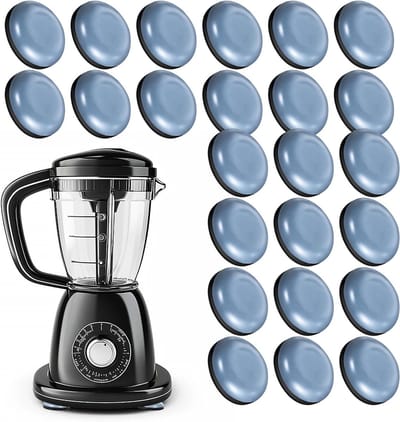 24 Stuks Hechtingsglijders voor Apparaten - 3/4 Inch Glijdende Tray voor Keukenblad - Ruimtebesparende Oplossing voor Kleine Apparaten en Organisatie
