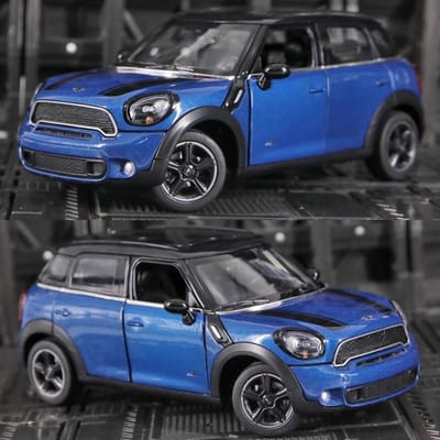 1:24 Mini Cooper S Countryman Simulation Statique Alliage Modèle de Voiture Ornements en Métal Cadeaux pour Adultes Jouets pour Enfants