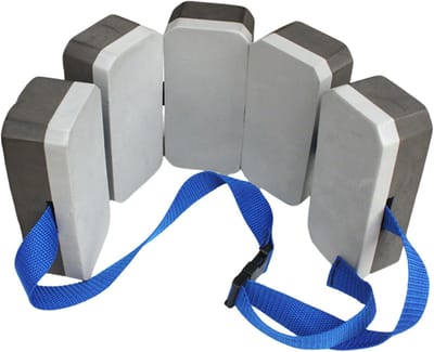 Zwemgordel Kinderen - Drijfgordel Zwemles - Veilig Zwemmen Leren - Verstelbare Pasvorm - 7x4.5x15cm - Zwart Grijs