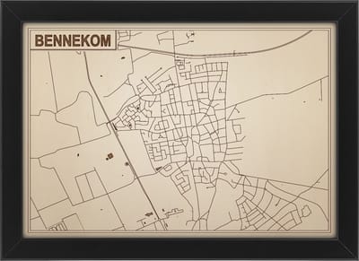 Decoratief Beeld - Houten Van Bennekom - Hout - Bekroned - Bruin - 21 X 30 Cm