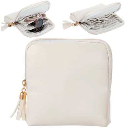 Dailygoods- Sieradendoosje Klein - 6-laags - Sieradenkistje Meisje - Reissieradenbox - Kunstleer - Waterafstotend