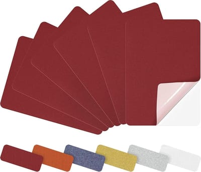 Nylon Reparatiestroken - Zelfklevende Pleisters - Outdoor Uitrusting Repareren - Waterdichte Stof - 6 Stuks - Rood