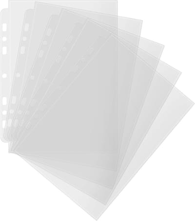 Set van 50 Transparante A5 Plastic Hoezen voor Documenten, Foto's, Brochures, School en Kantoor Gebruik