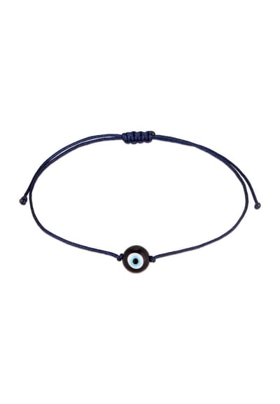 KUZZOI Heren Armband Heren boze ogen symbool glazen kraal in nylon