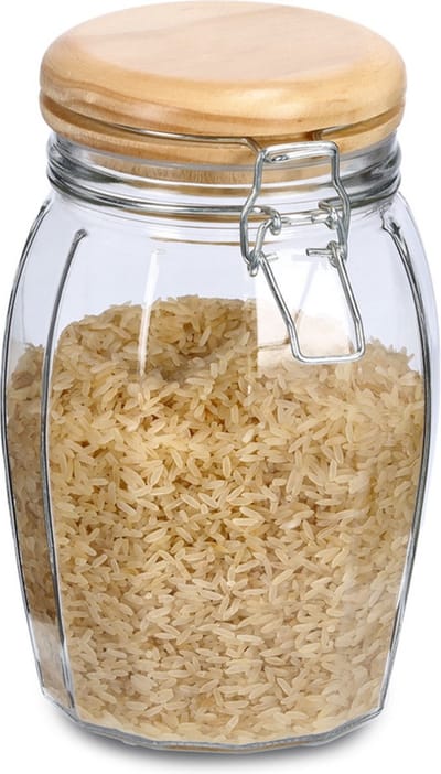 Zeller Weckpotten/inmaakpotten - 1.2L - glas - met beugelsluiting - D12 x H19 cm