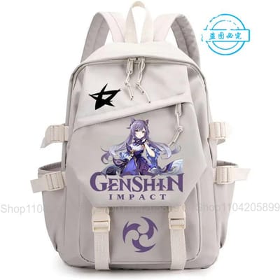 Genshin Impact Rugzak Anime Xiao Mochila Studenten Schooltas Cosplay Jongens Meisjes Cartoon Boekentas Laptop Reizen Rucksack Cadeaus 12 inches