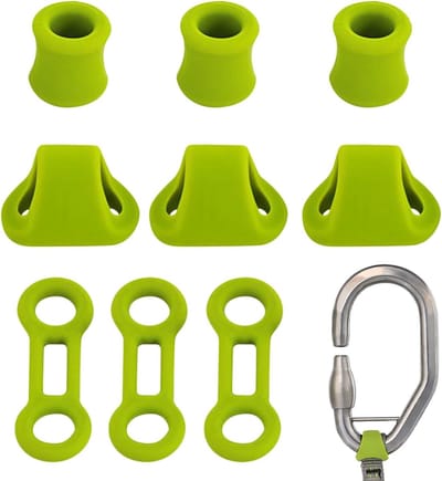Klimring Positionering - Vergrendel Gereedschap - Veilige Klim Routes - Antislip Band Grip - 2 cm Banden - Groen