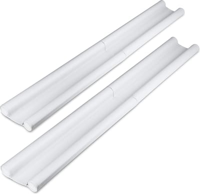 Tochtstrip set van 2 [zwart - wit], wit