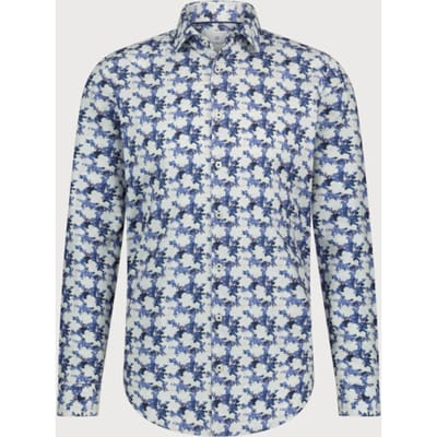 Blue Industry Cotton print overhemd |