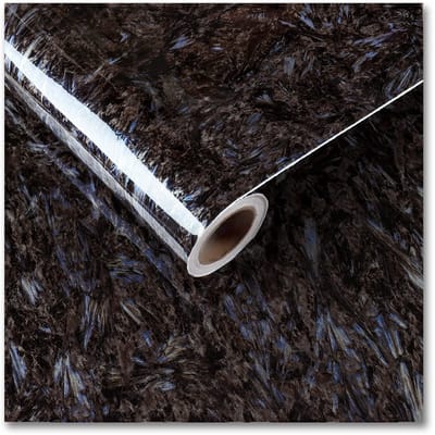 CE - Zelfklevende Rol Tapet - 30 cm x 200 cm - Brons-Blauw - Marmer Effect
