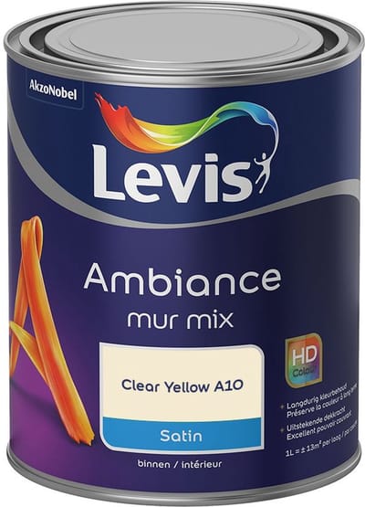 Levis - Ambiance Mur Satin Mix - Clear Yellow A10 - Mengverf - 1 L