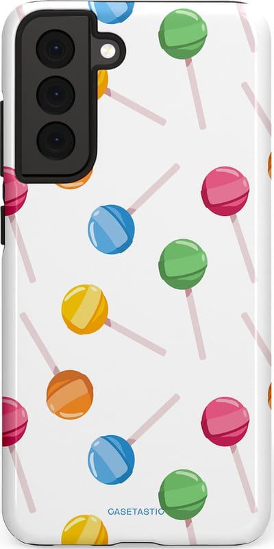 Casetastic Hoesje Geschikt voor Samsung S21 FE - Stijlvolle Beschermende Duo-layer Case - Lollybom